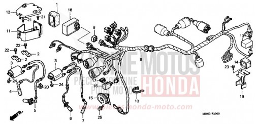 WIRE HARNESS (1) VT1100C3W de 1998
